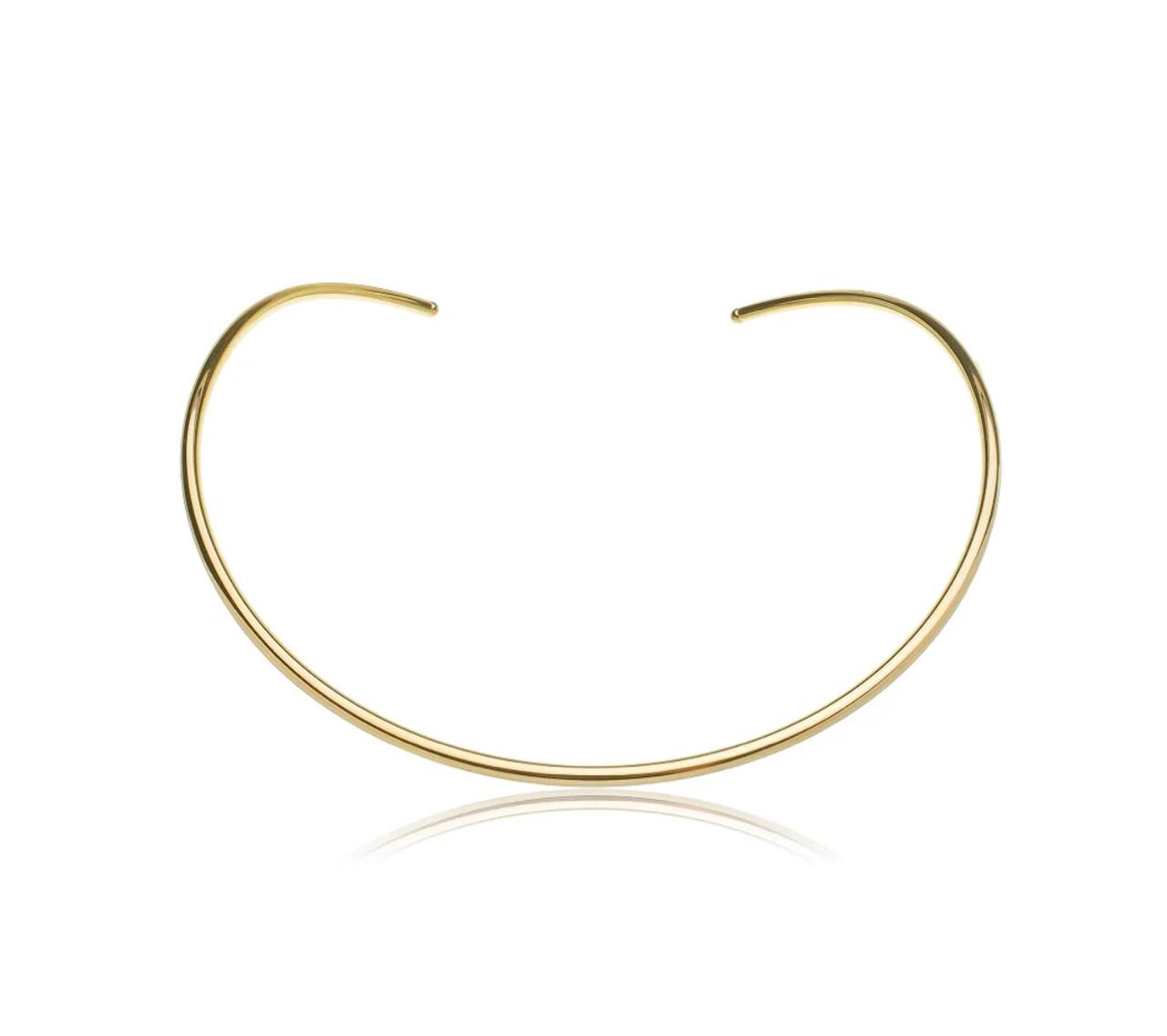 Colar Banho em Ouro 18K Aro Dourado 3mm