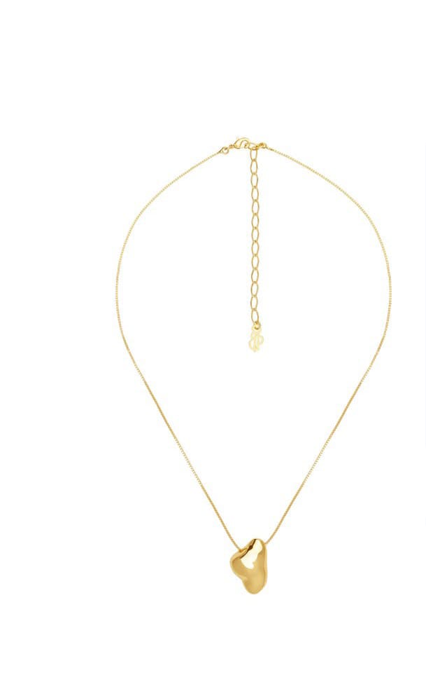 Colar Curto com Pingente Orgânico Blend